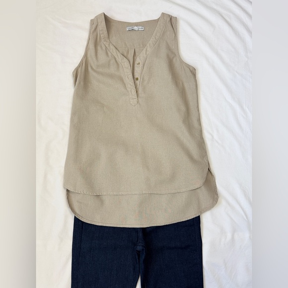 OUTFIT: Military jacket, Linen blend shirt, and Super skinny jeans - Picture 6 of 9